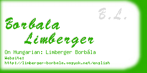 borbala limberger business card
